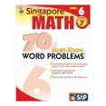 thumbnail image 1 of Pre-Owned Carson Dellosa 0768240166 Frank Schaffer 70 Must-Know Word Problems Workbook, Grade 7, 9780768240160, 0768240166, Paperback, Workbook edition, 1 of 1