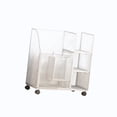 thumbnail image 3 of Colaxi Yoga Mat Storage Rack Workout Equipment Organizer Dumbbells Furniture Multifunction Resistance Bands Fitness Weight Rack Cart, 3 of 7