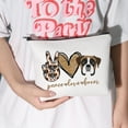 thumbnail image 3 of LEVLO Boxer Dog Cosmetic Make up Bag Dog Owner Gift Peace Love Boxer Makeup Zipper Pouch Bag Boxer Dog Lover Gift For Women Girls, 3 of 6