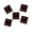 Red, variant on Craft County’s Flat Resin Beads – Various Colors and Packs – Square Shaped – Macrame, Sewing, Jewelry