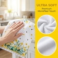 thumbnail image 3 of Unique Bargains 2Pcs Floral Microfiber Absorbent Soft Towels Multi-Color 3 24" x 16", 3 of 8