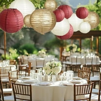 15 Pcs Colorful Paper Lanterns, Multi-Color Chinese or Japanese Hanging Decorations Ball Paper Lanterns Decorations for Party, Classroom, Wedding, Home Decorations