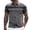 Grey, variant on Mens Pique Polo Shirt Color Blocked Striped Lapel Button Open Neck Pocket Casual Loose Trendy Business Short Sleeved Men'S Clothing