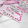 thumbnail image 4 of LHSHID Personalized Name Blanket Love Letter to My Daughter from Mom & Dad Always Remember How Much I Love You Soft Warm Bed Blanket Gift, 4 of 5