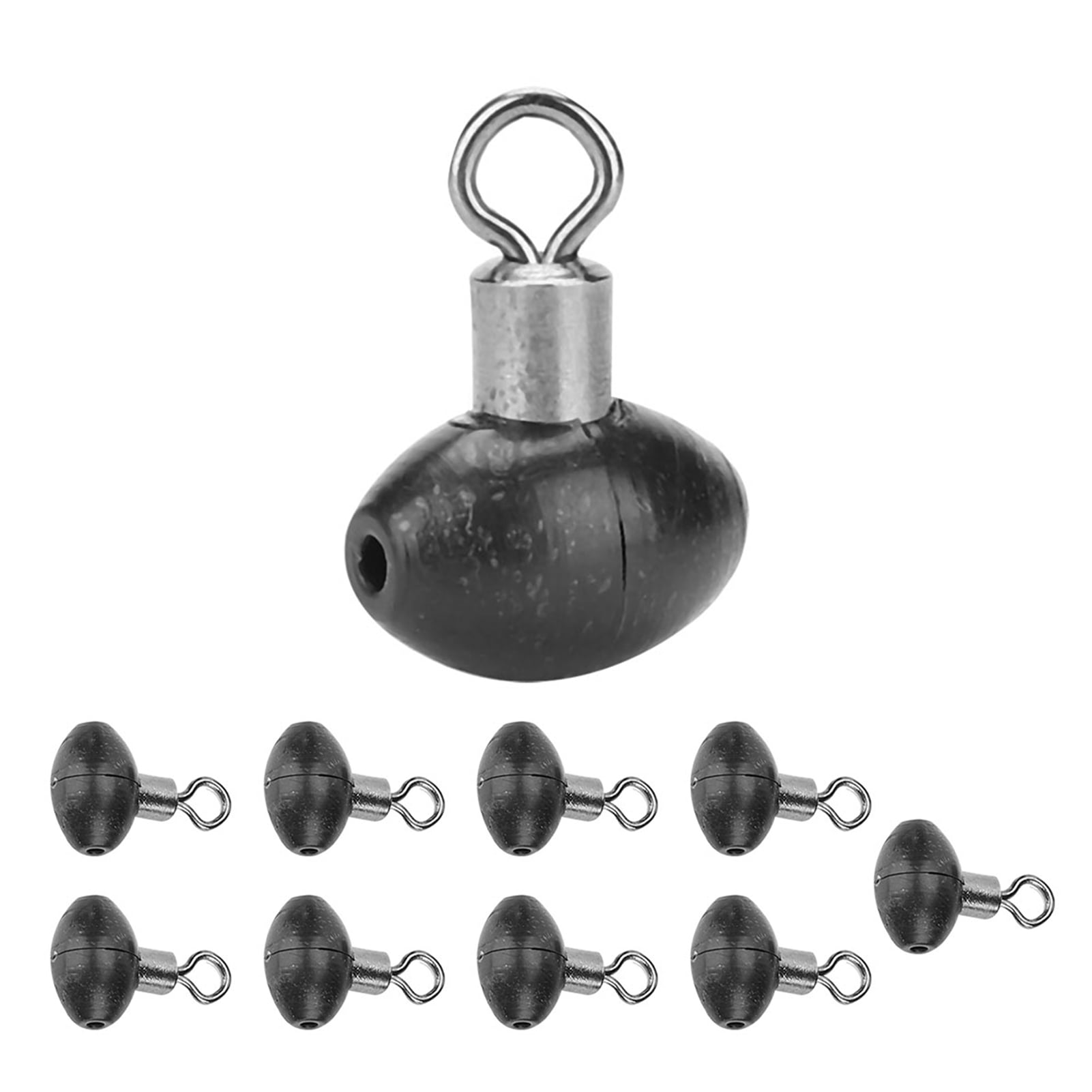 Micro-anneaux Pivotants Pour Pêche – Lot De 50, Taille 20#, 11 Mm – Cuivre Et Acier Inoxydable, Finition Noir Mat