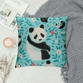 thumbnail image 2 of JEUXUS Pillow Case Panda Cozy Soft fits Short Plush Pillow Cover White, 2 of 5
