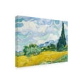 thumbnail image 2 of Trademark Fine Art Pictufy Wheat Field With Cypresses Canvas Wall Art, 2 of 4