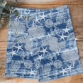 thumbnail image 4 of Navy Blue Coastal Kitchen Towels Set of 3, Water Absorbent Dish Towel, Nautical Coral Starfish Shell Seahorse Ocean Decorative Hand Towels - Quick Drying Cloth for Cooking Baking, 18x28 Inch, 4 of 8