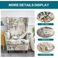 thumbnail image 3 of CHUNTIAN Wingback Chair Covers Slipcovers 2 Piece Stretch Wing Chair Covers Spandex Slipcovers Wingback Sofa Covers Armchair Covers Non-Slip Furniture Protector for Living Room Wingback Chairs, A13, 3 of 5
