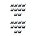 thumbnail image 1 of Inteprter 10 piezas de piezas de repuesto de Sensor de Joystick analógico botón Joycon controlador Kit de herramientas de reparación Blanco 2piezas, 1 of 6