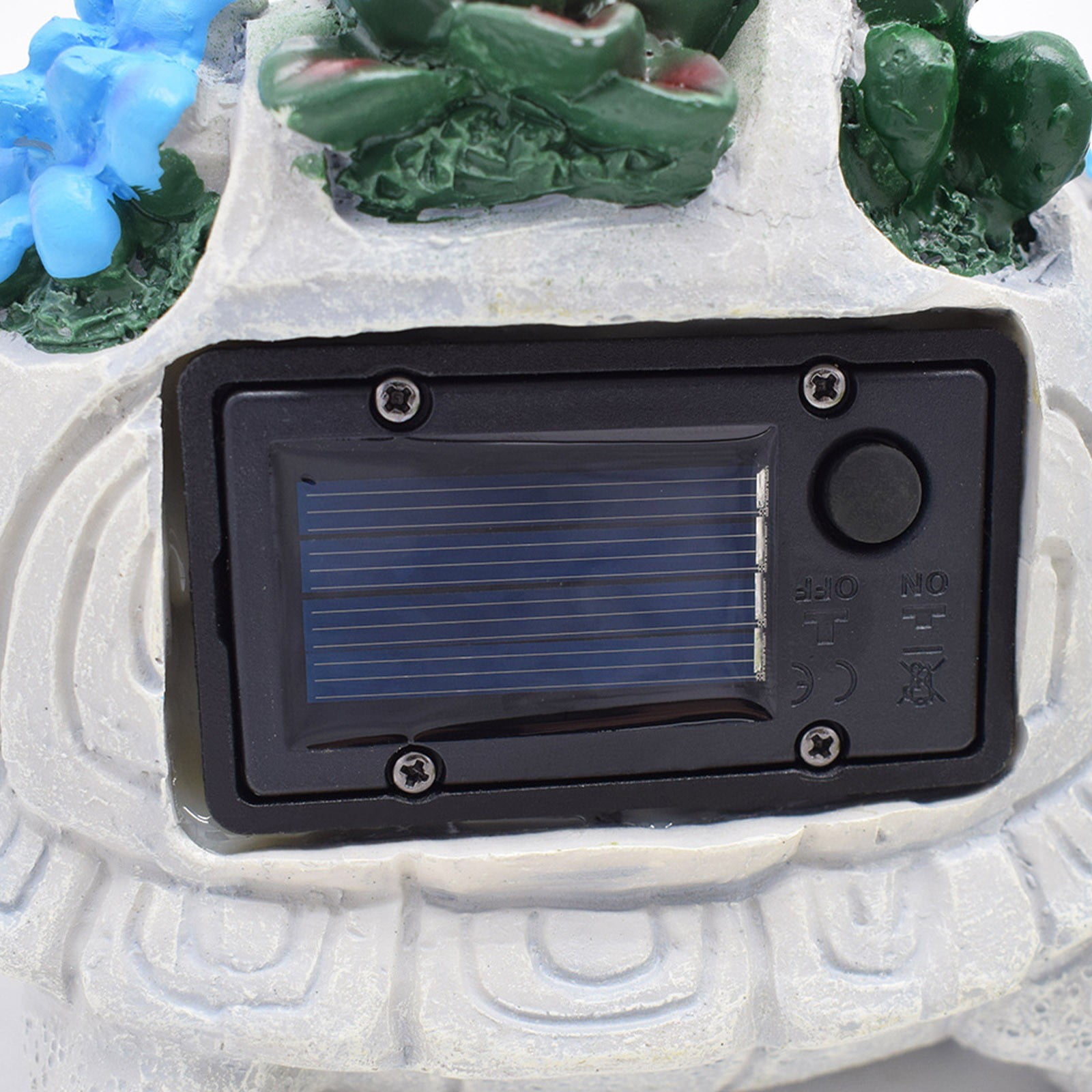 YOHAVEN Outdoor Solar Rabbit Lamp Resin Sculpture Waterproof Garden Lights Decorative Bunny Shape Solar Powered Yard Pathway Courtyard Lawn Patio Holiday Decor