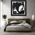 thumbnail image 3 of Dan Hobday 26x26 Black Modern Wood Framed Wall Art Titled - Abstract Melody No3, 3 of 6