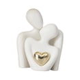 thumbnail image 2 of Mini estatua de pareja, escultura abstracta, decoración del hogar, escultura de pareja de cerámica para el día de San Valentín, sala de estar,, 2 of 8