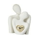 thumbnail image 2 of Estatua de pareja, soporte de TV, decoración, estatua de pareja, escultura de cerámica para cumpleaños Blanco, 2 of 9