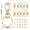 Gold 32mm, variant on 20/50Pcs Swivel Snap Hooks with Key Ring Metal Swivel Lobster Claw Clasps for DIY Keychain Bag Hang Jewelry Making Accessories