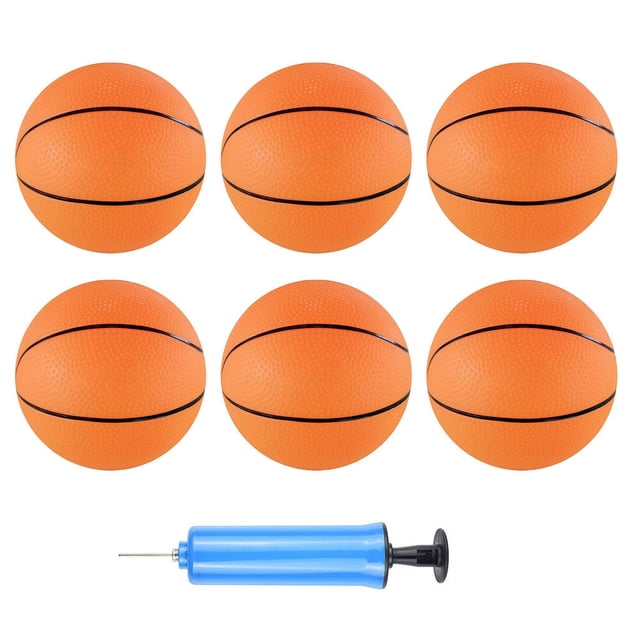 Mini Ballon de Basketball en PVC pour Enfants Activités Intérieures/extérieures 7 Pcs 3.9 Po