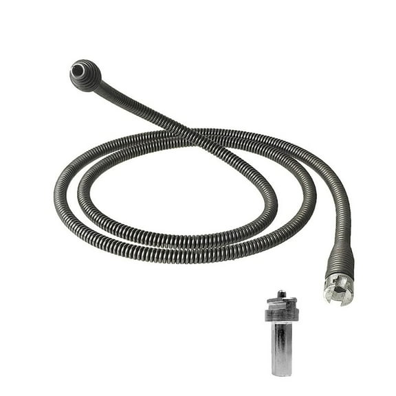 EGYMEN Drain Auger Cable 6.5Ft Plumbing Snake Clog Remover with Drill Connector Flexible Plumbing Drill Pipe Cleaner for Kitchen, Bathroom and Shower Sink