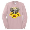 thumbnail image 2 of Elephant Sunflower Cute Love Animal Lover Mens Long Sleeve Shirt, Light Pink, 3XL, 2 of 3