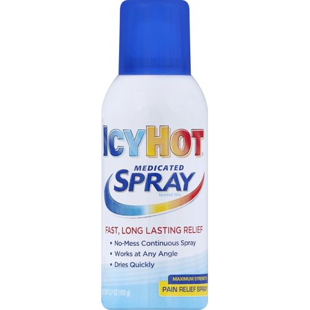 Icy Hot Medicated Pain Relief Spray 4 fl oz (Best Pain Relief For Herniated Disc In Neck)