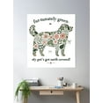 thumbnail image 2 of Floral Dog Design Celebrating Eco-Friendly Pet Care Poster Wall Art, Modern Wall Decor, 16x16 UNFRAMED, 2 of 3