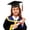 Yellow-7, variant on Graduation Cap and Gown Set for Graduation Robe Outfit Various Styles Black Cap and Gown Academic Outfit for Senior High School Graduation 13-14 Years