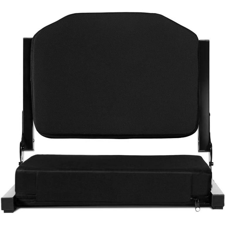 OSPORTIS Stadium Seats for Bleachers, Bleacher Seats with Padded Active  Foam Backs and Cushion, Portable Stadium Seats with Back Support and  Shoulder Strap BLACK 1