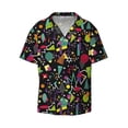 thumbnail image 6 of Kdxio Men's Hawaiian Shirt for Men Short Sleeve Shirt Colorful Geometric Figures Summer Casual Holiday Beach Button Down T-Shirts, 6 of 7