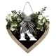 thumbnail image 1 of Guirnalda de 26 letras en forma de corazón con el apellido A Z para colgar en la puerta de entrada Guirnalda de primavera para colgar en la puerta de entrada, 1 of 3
