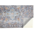 thumbnail image 4 of HomeRoots 9' X 12' Blue Gray And Orange Floral Area Rug, 4 of 5