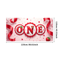 thumbnail image 3 of Strawberry Backdrop One Year Party Background First Birthday Decorations Photo Props Banner Photography Supplies Baby Shower Celebration, 3 of 4