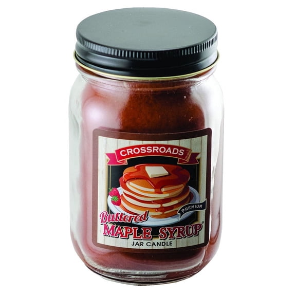 CWI Gifts Buttered Maple Syrup Candle – 16 oz Pint Jar Scented Candle for Cozy Home Décor