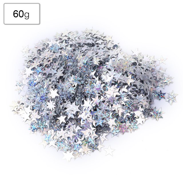 Star Confetti, Confetti, Scatter Decoration, For Christmas Party Wedding Silver