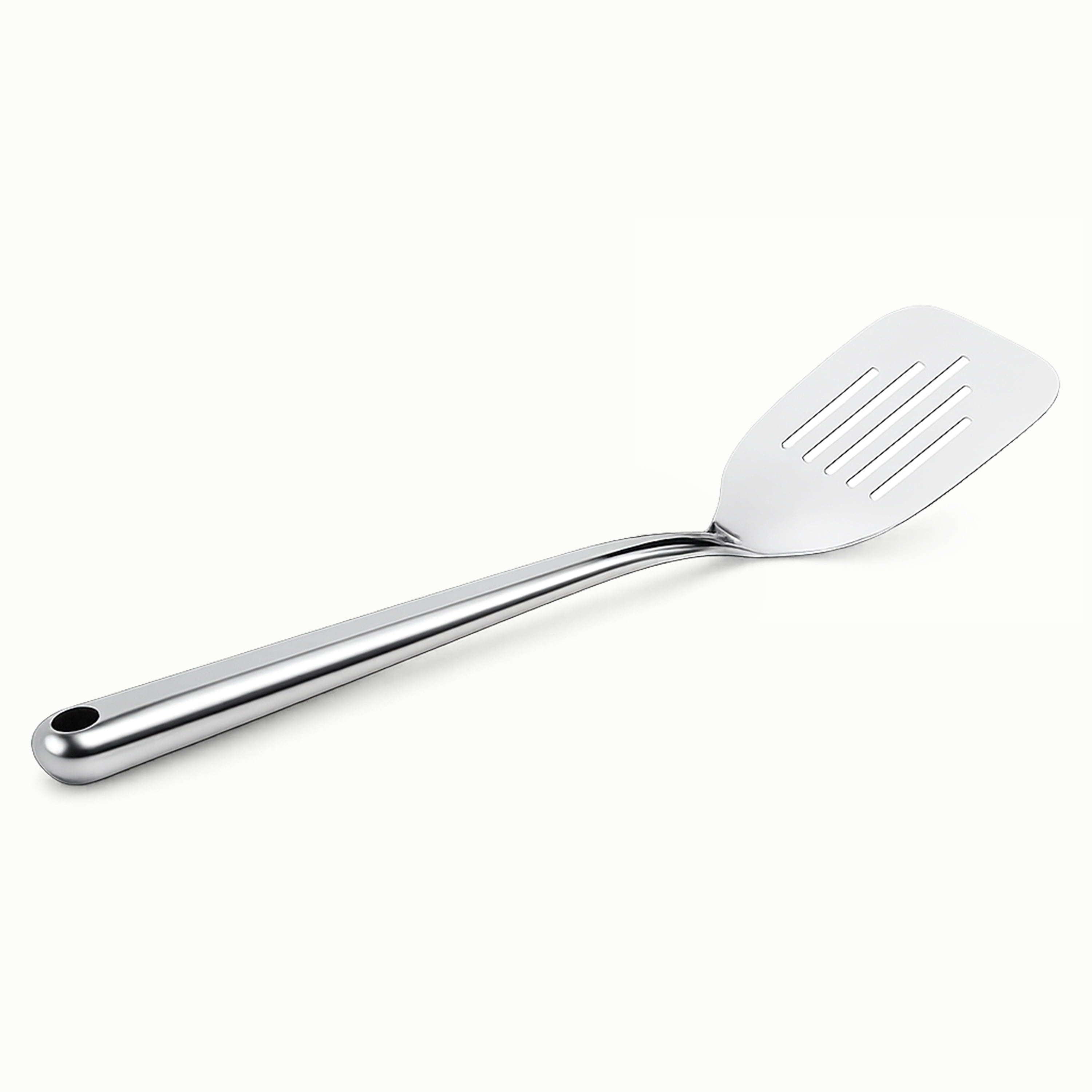Mainstays Ergonomic Stainless Steel Slotted Turner Durable and Dishwasher Safe