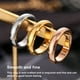 thumbnail image 4 of Anillo aleación estilo moderno Qarigey oro rosa, 4 of 6