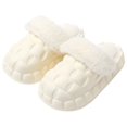 thumbnail image 5 of Zapatillas de algodón de invierno desmontables para el hogar, interiores, antideslizantes, impermeables, con forro polar, con punta cerrada, para mujer, 5 of 5