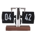 thumbnail image 2 of Vintage Flip Down Auto Desk Clock with Battery, Mechanical Digital Calendar Clock for Living Room Table, Single Sided Design, 2 of 7