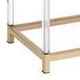 thumbnail image 6 of DeeHome Black High Gloss and Gold Console Table with 2 Drawers, 6 of 8