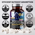 thumbnail image 6 of Methylated Multivitamin for Women & Men, Natural Daily Multivitamins with Folate, Vitamin B12, Vitamin B2 and B6, Non-GMO, Gluten-Free, 120 Caps, 6 of 7