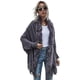 thumbnail image 4 of Suéter informal abrigo de longitud media a prueba de frío suave mujer invierno cuello de felpa capa larga, 4 of 5