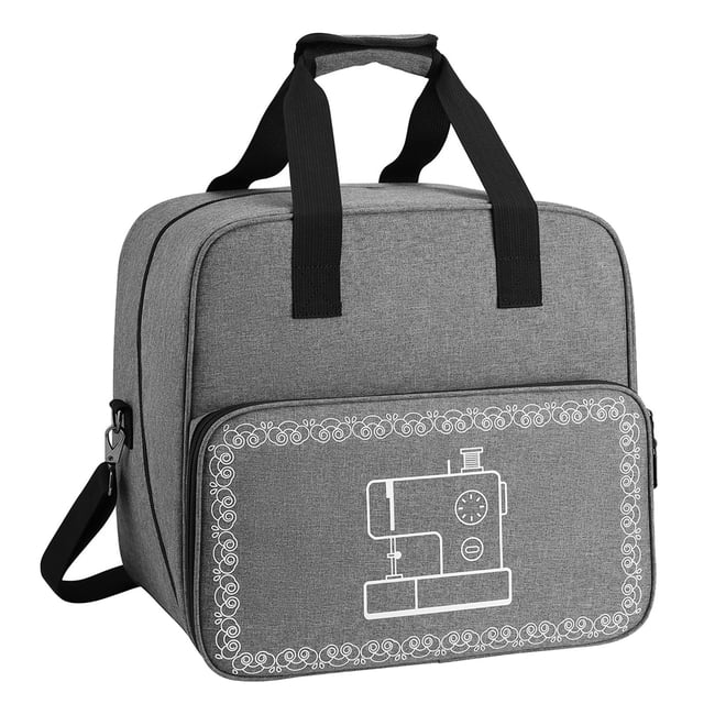Funda Protectora para Máquina de Coser, Bolsa de Transporte con Bolsillos de Almacenamiento, Portátil