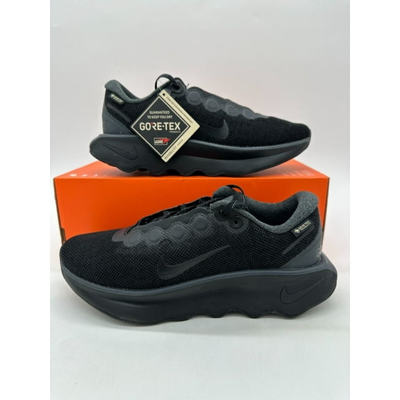 Nike Motiva Gore-Tex Women's Size 5 Triple Black Athletic Shoes HM0355 001