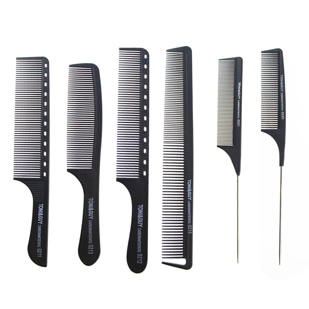 6 piezas de un juego de peine de pelo profesional peine duradero peine de peluquería portátil peine de pelo plegable para el hogar hombre mujer salón de peluquería