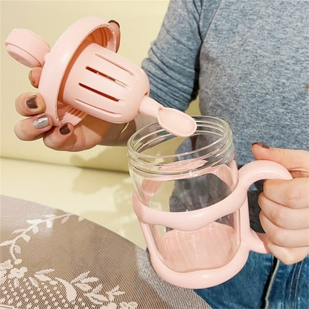 

Off Promotions! Ynlkorvg Kitchen Cup Cute Water Bottle Cup 500Ml Capacity Portable Adorable Leakproof Children Drink Bottle with Handle for Summer Picnic Kitchen Essentials Clearance Sale Purple