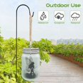 thumbnail image 3 of Linterna solar, IP44 impermeable al aire libre Mason Jar lámpara solar para patio, césped, fiesta, luces, decoración de jardín (blanco cálido), 3 of 5
