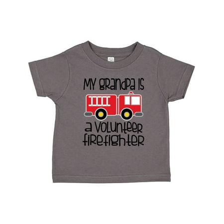 

Inktastic Volunteer Firefighter Grandpa Gift Toddler Boy or Toddler Girl T-Shirt