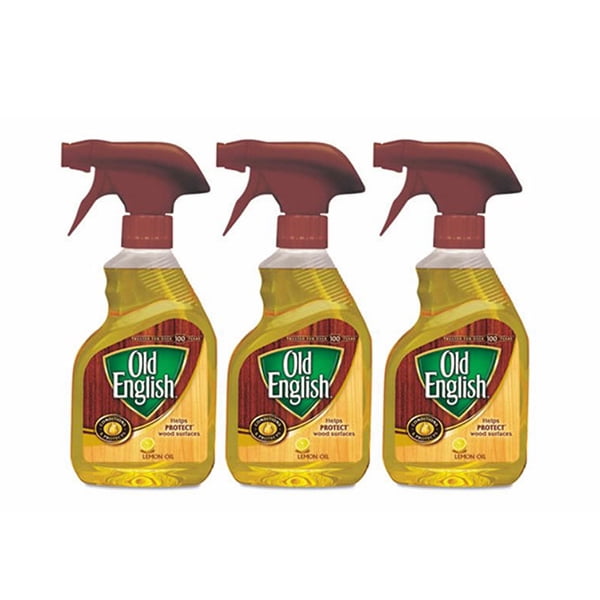 Pack of 3 Old English Furniture Polish, Lemon, 12oz. Spray Bottle