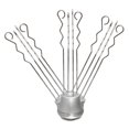 thumbnail image 4 of Paquete de 2 ganchos para toallas, SUS304, abrigo de acero inoxidable, gancho para ropa, gancho de pared moderno para baño, cocina, garaje, hotel, montado en la pared Ormromra WMZL-1760-2, 4 of 4
