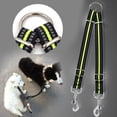 thumbnail image 3 of OULII 1Ensemble Laisse pour Chien Fournitures pour Animaux Réfléchissantes Vert Double Sangle Réglable Marche, 3 of 4