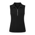 thumbnail image 4 of Admvng Womens Tank Top Sleeveless Half-Zip Collared Textured Casual Summer V-Neck Blouse, 4 of 7