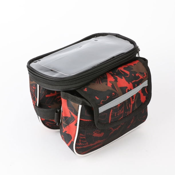 Bolsa para cuadro de bicicleta Soidarity Teléfono móvil Rojo